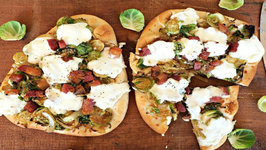 Pizza Recipe- Brussels Sprout And Pancetta Naan Pizza