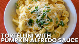 How to Make Tortellini with Pumpkin Alfredo Sauce