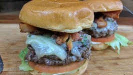 Bacon And Chive Butter Burger / The Best Damn Burger