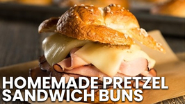 90 Second Homemade Pretzel Sandwich Buns