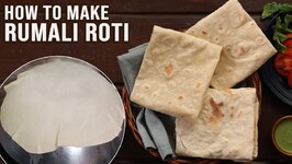 Soft Rumali Roti Recipe - Basic Cooking - How To Make Rumali Roti On Kadai - Manda Roti Making