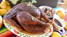 En Chile Rojo Turkey / Mexican Style Thanksgiving Roast Turkey