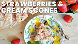 Breakfast Recipe-Strawberries And Cream Scones