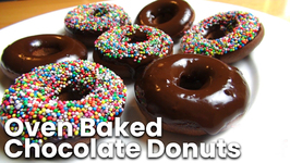 Oven Baked Chocolate Donuts