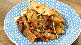 Kung Pao Potato Wedges / Sweet and Spicy Potato Wedges / Indo-Chinese Style Wedges by Varun