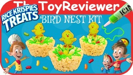 Kellogg's Rice Krispies Treats Bird Nest Kit Easter Snack Unboxing Toy Review