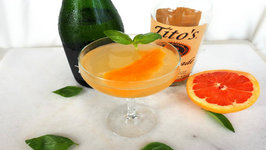 Cocktail - Grapefruit And Basil Champagne Cocktail