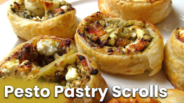 5 Ingredient Pesto Pastry Scrolls