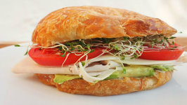 Sandwich - Turkey, Avocado And Sprouts Croissant Sandwich