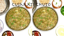 Gujarati Ghuto - Mixed Green Veggies With Lentils - Crowd Cooking