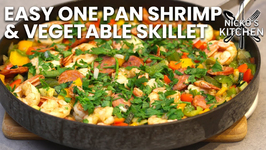 Easy One Pan Shrimp And Vegetable Skillet / Low Carb Dinner