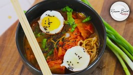 Kimchi Ramen Soup Recipe - No Gluten High Protein 35 gms