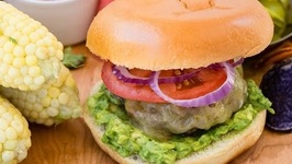 Guacamole Cheddar Burger - Backyard BBQ