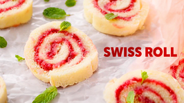 Swiss Roll - No Egg Jam Cake Rolls