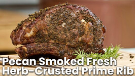 Pecan Smoked Fresh Herb-Crusted Prime Rib