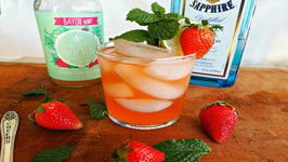 Cocktail Recipe - Strawberry Kombucha Smash