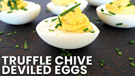Appetizer Recipe-Truffle Chive Deviled Eggs