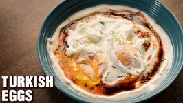 Turkish Eggs Recipe / How To Make Turkish Poached Egg / Cilbir / Egg Breakfast Recipe By Chef Tarika