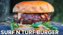 Fast And Easy Surf N Turf Burger With Whisky-Cocktailsauce
