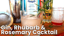 Cocktail Recipe- Gin, Rhubarb And Rosemary Cocktail