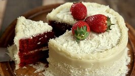 Red Velvet Cake with Cream Cheese Beat Batter Bake With Upasana