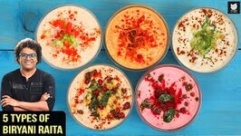 5 Types of Biryani Raita - Quick Raita Recipes - Raita Recipes For Biryani - Raita Recipe By Varun