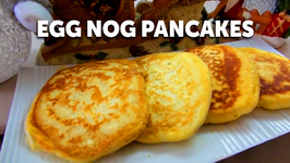 Egg Nog Pancakes - Christmas Recipe