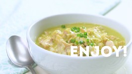 Congee With Scallion - Avocado Sauce