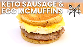 Keto Sausage And Egg McMuffins / Easy Breakfast Sandwich