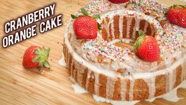 No Bake No Oven Fruit Cake - Orange Cranberry Cake In Pressure Cooker - Christmas No Oven Cake Recipe
