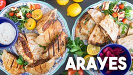 How To Make Arayes - Hawawshi - Grilled Pita Sandwich