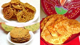 Diwali Snacks Chorafali Chakri Puri Video Recipe