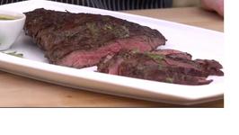 Sirloin Flap with Tangy Herb Sauce