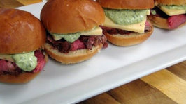 Superbowl Recipe - Tri-Tip Sliders on the Pit Barrel Cooker with Chimichurri Aioli