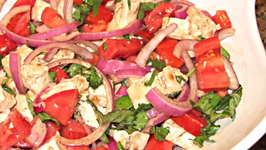 How to Make Tomato Basil Mozzarella Salad