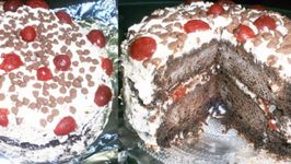 Low-Fat High-Fiber Low-Sodium Eggless Butterless Stress-Buster Black Forest Cake for Those with a Weak Stomach