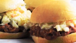 Southern Pork Barbecue Burgers with Coleslaw