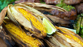 90 Second Grilled Corn with Chipotle Lime Butter