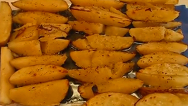 Light and Healthy Oven Baked Potato Wedges