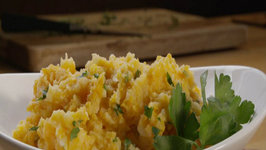 Sweet and Russet Potato Mash with Herbs