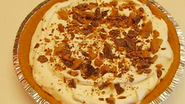Homemade Caramel Dream Pie With Heath Bar