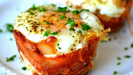 Mini Bacon Egg Toast Cups with Cheddar