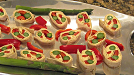 How to Make Red Pepper, Asparagus Rollup Appetizers