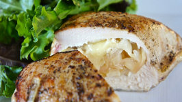 Caramelized Onions, Apples & Brie-Stuffed Chicken