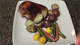 Grilled Chicken with Apricot Brandy Glaze