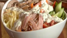 Fresh Chef Salad with Homemade Ranch Dressing - Be Creative