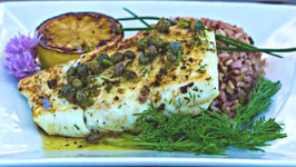 Grilled Halibut with Lemon Caper sauce: Island Grillstone