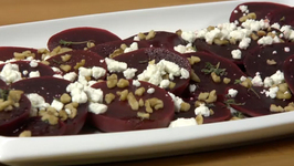 Balsamic Beets with Goat Cheese and Walnuts