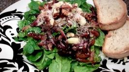 Wilted Spinach and Radicchio Salad
