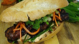 Lemongrass Marinated Pork Sandwich - Banh Mi